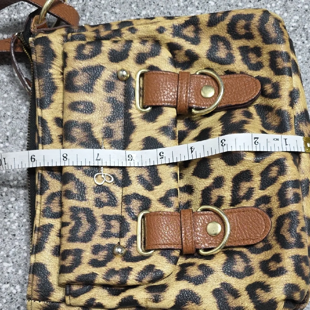 Jessica Simpson Leopard Print Crossbody Bag
